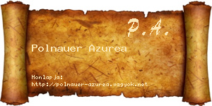 Polnauer Azurea névjegykártya